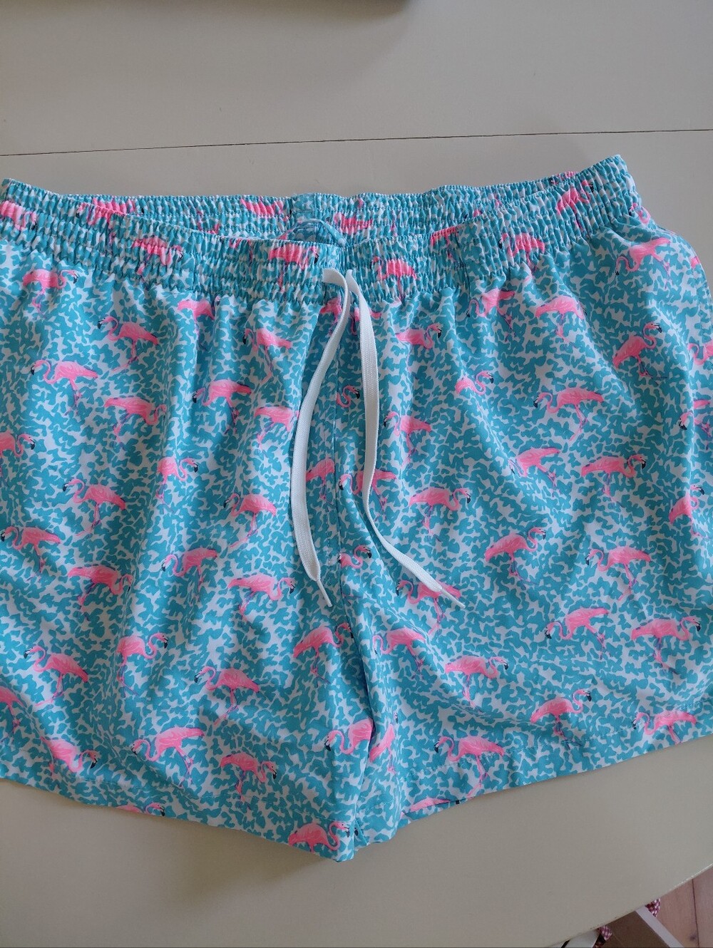 Chubbies Swim Trunks Mens 2XL Pink Blue  Elastic Waist
